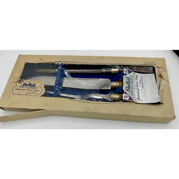 Vintage Sheffield Cutlery Set ,Made in England – Original Box – Mid Century - Picture 1 of 9